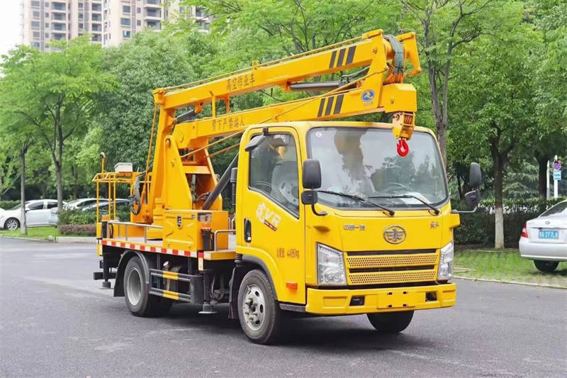 解放V虎(國六藍牌)CLW5040JGKC6(13.5米)高空作業(yè)車|藍牌登高車|登高車