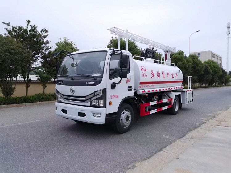 東風多利卡D9鐵路抑塵車_噴淋消毒車15方鐵路抑塵車_火車皮抑塵劑噴灑車廠家批發(fā)價_東風D9鐵路抑塵車_15噸霧化抑塵車