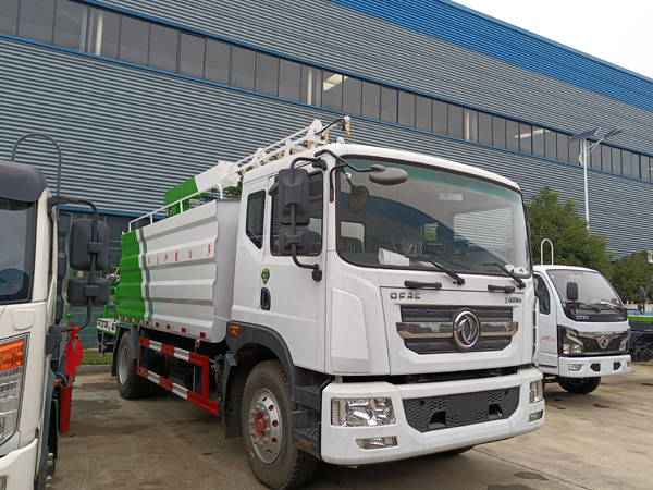 東風天錦抑塵噴桿鐵路抑塵車_30米噴射高炮15噸方罐鐵路抑塵車_鐵路噴霧抑塵車多少錢_煤炭運輸抑塵車